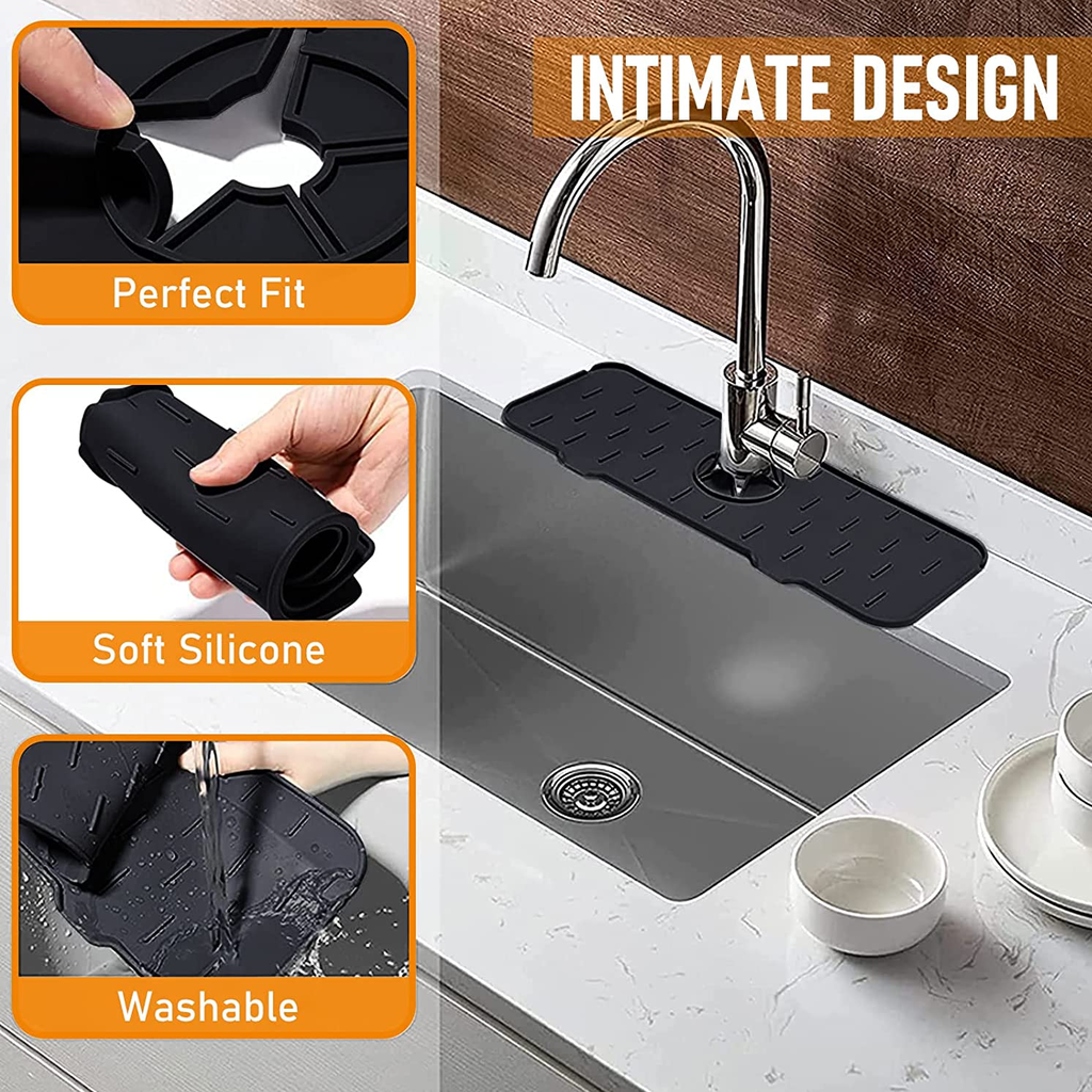 Alfombra De Silicona Protector Canilla Bacha Baño